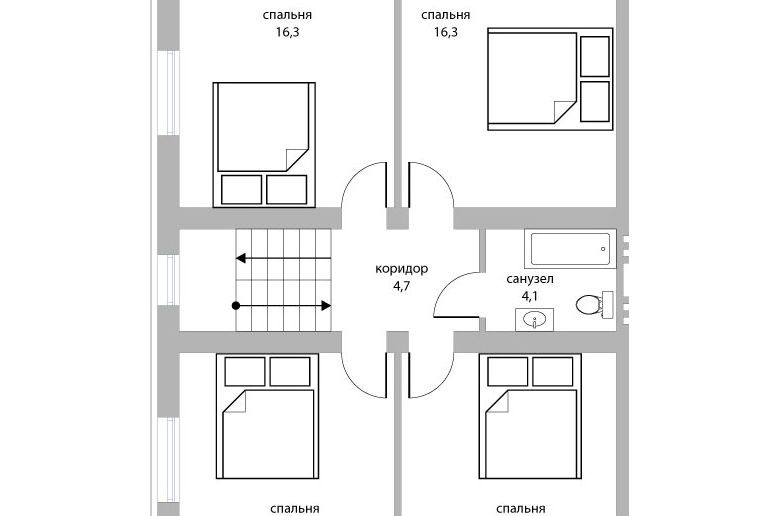 Таунхаус в Подмосковье, Орловъ 140м2