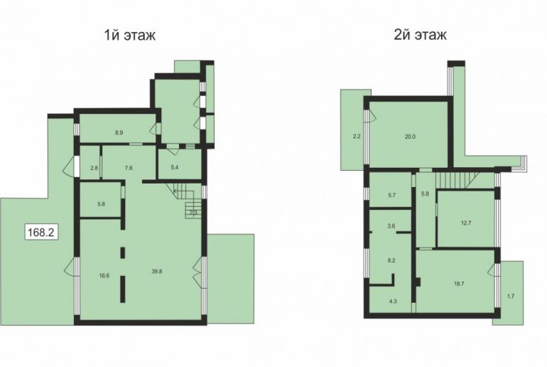 Таунхаус на Ярославское шоссе, Зеленоградский п 172.1м2