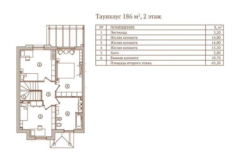 Таунхаус в районе Домодедовский, Юсупово 186м2