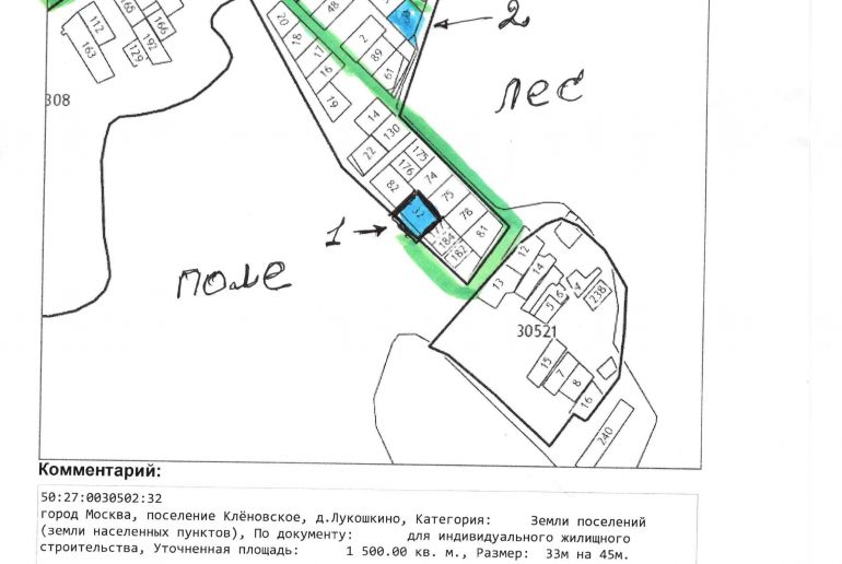 Земля в Подмосковье, Лукошкино